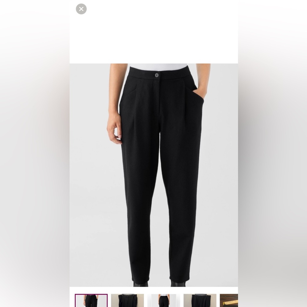 Eileen Fisher Black Ankle Pants